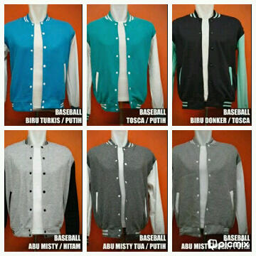 jaket baseball siap bordir dan jaket lain-lain