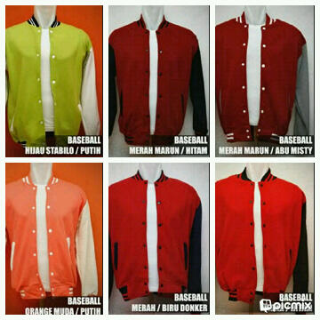jaket baseball siap bordir dan jaket lain-lain