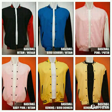 jaket baseball siap bordir dan jaket lain-lain