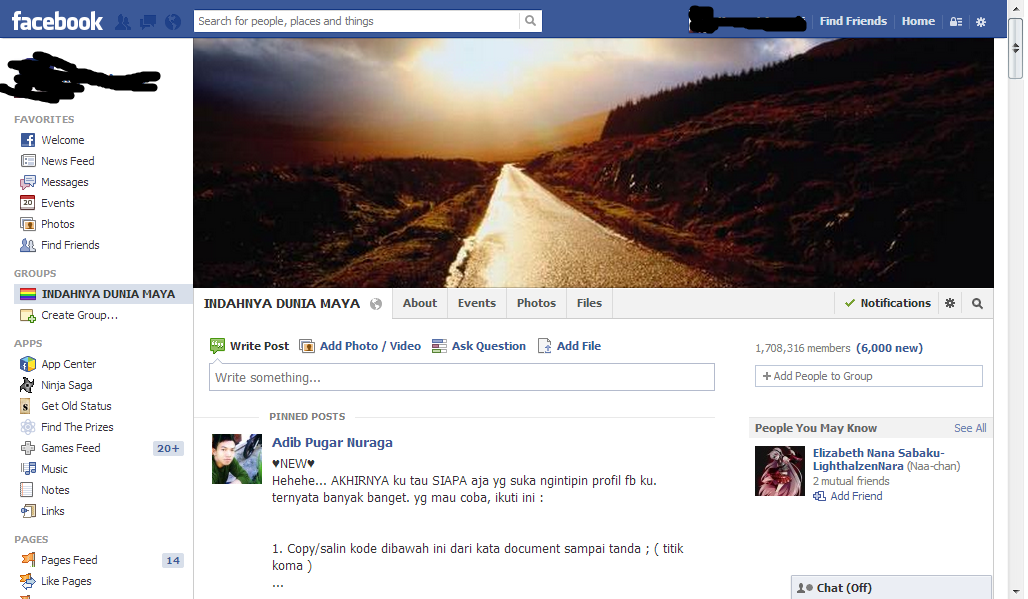 Group Facebook &quot;INDAHNYA DUNIA MAYA&quot;