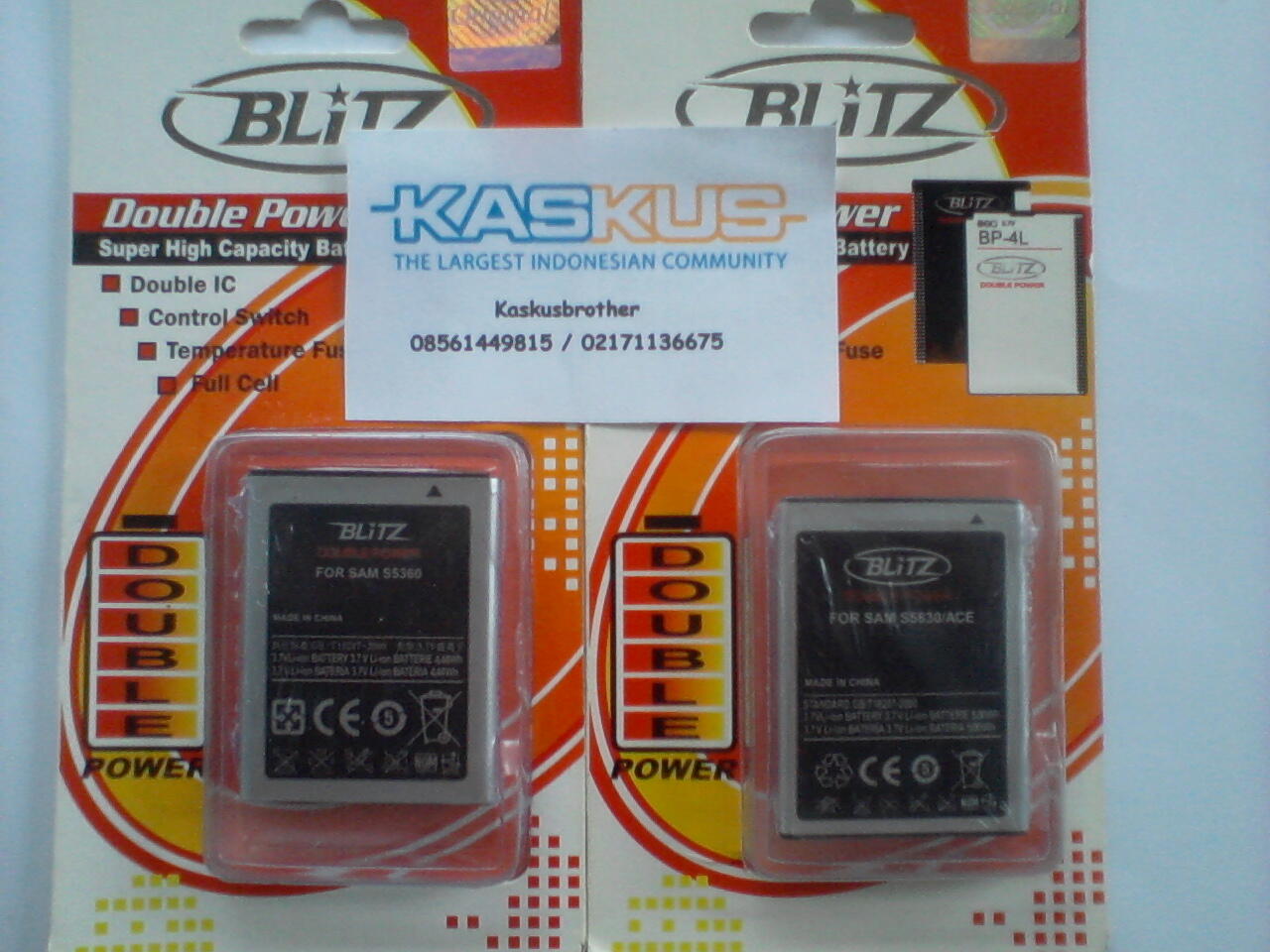 Terjual BATRE LS1 BB Z10 DOUBEL POWER 3600MAH MANTAB 