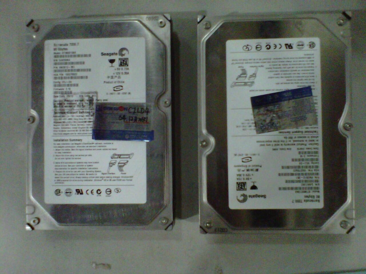 HDD SATA 80GB, MOBO G31, RAM DDR2 1GB 2ND SOLO