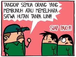 Budi dan Badu komik strip Garing (update) from Blackberry.