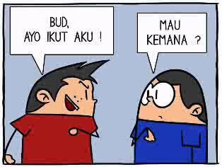 Budi dan Badu komik strip Garing (update) from Blackberry.