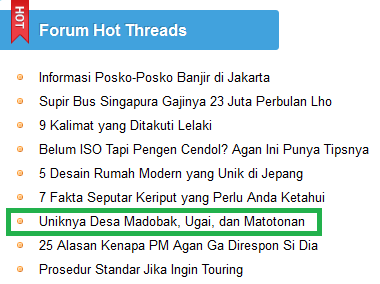 Uniknya Desa Madobak, Ugai, dan Matotonan