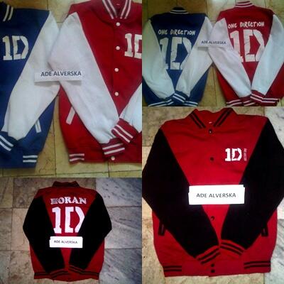 Varsity / hoodie ONE DIRECTION berkualiatas dan murah!!