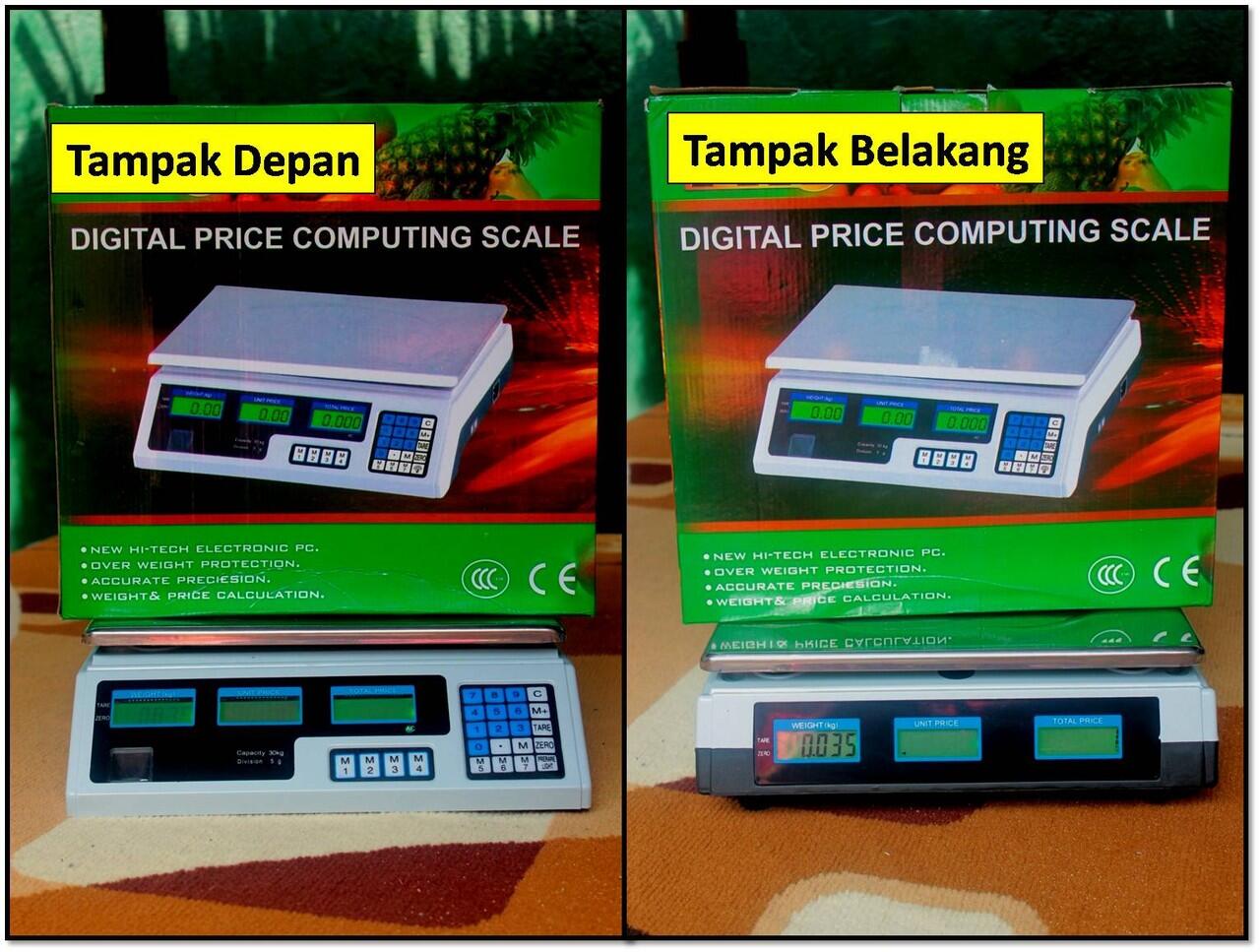 Cuci gudang, Timbangan digital kapasitas sampai 30 KG