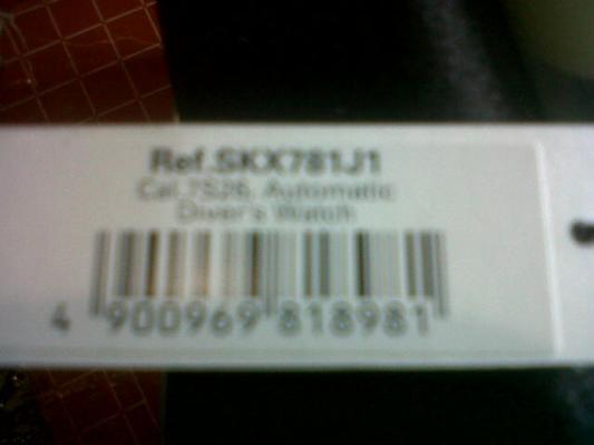 Terjual SEIKO MONSTER ORANGE SKX781 J1 