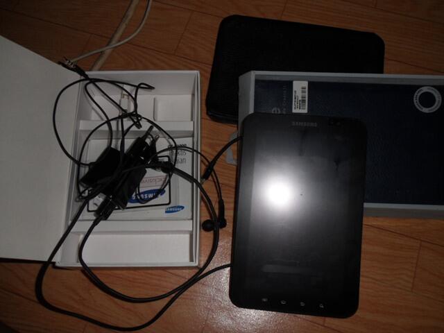 Android Tablet Samsung Galaxy Tab P1000 Fullset Mulus, bisa TT bandung