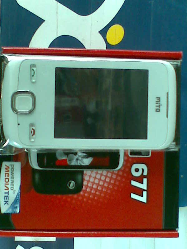 Mitto 677 New layar sentuh with tv Garansi 1th + Bonus perdana XL Free COD
