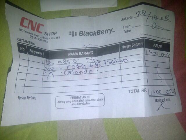 blackberry monaco, mulus abis jual rugi