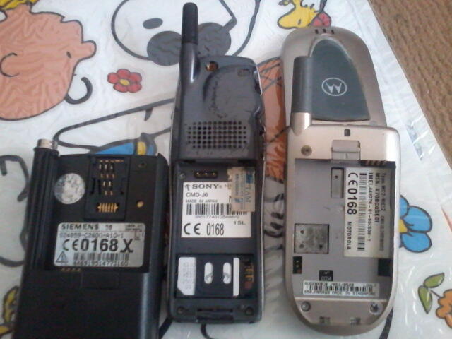 hp jadul sony cmd j5, siemens S6, motorola v66