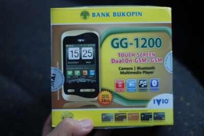 Handphone Ivioo GG 1200 (Segel) Hadiah Bukopin