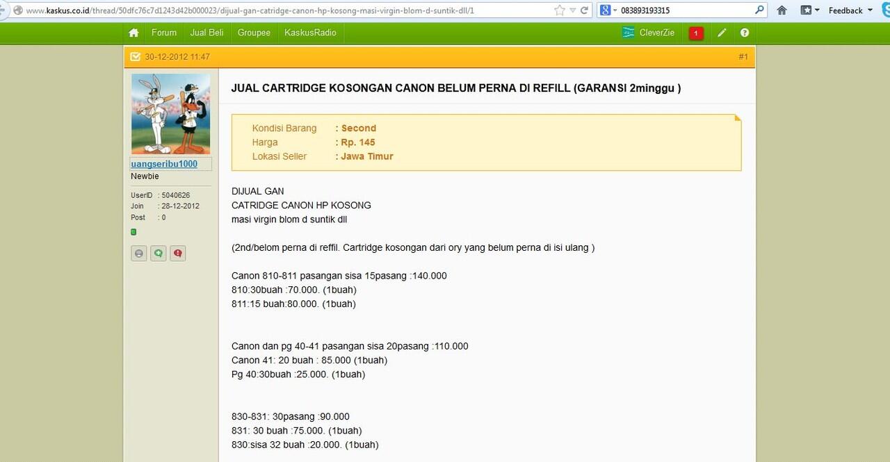 Tolong, ada penipuan, id: uangseribu1000 - REK BCA 5750240960 AN. MULYADI - 