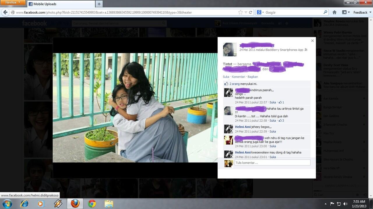 penampakan Foto di FB ane nih gan (NO Hoax)