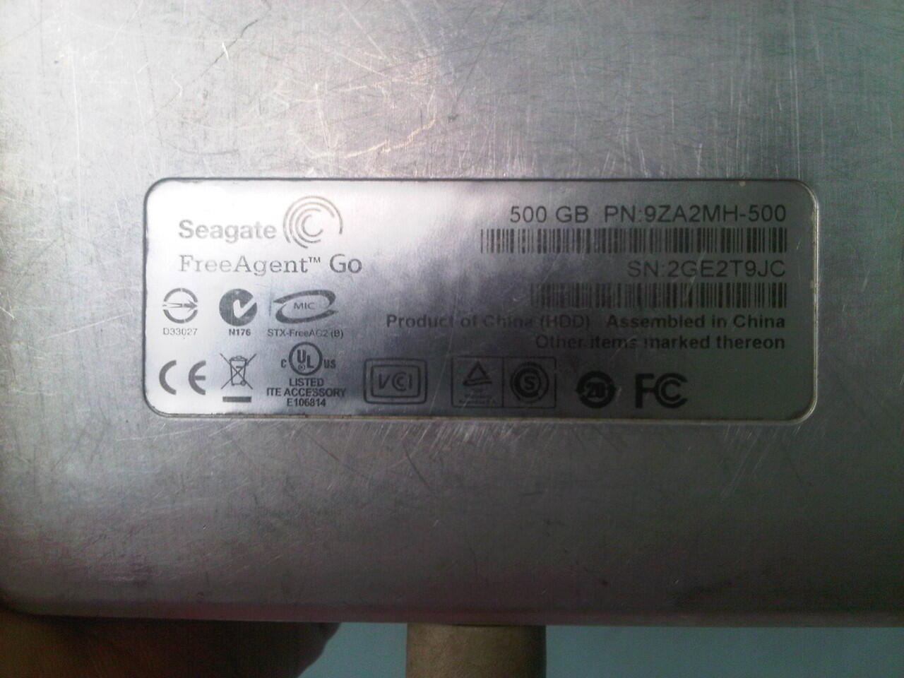wts hd eksternal seagate free agent 500gb + wdc sata 160gb sata murah cod bandung