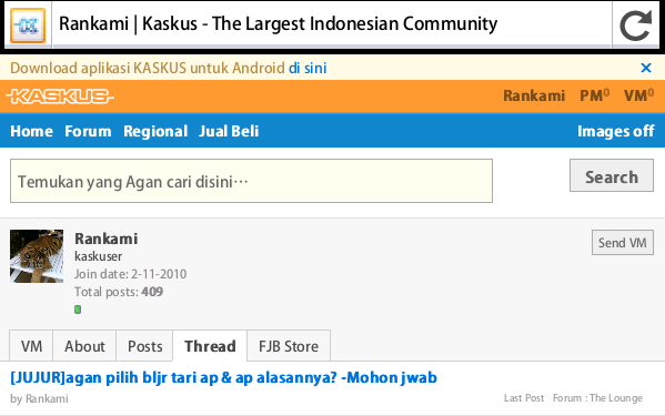 Ternyata ngaskus tetep lbh nyaman pake versi desktop