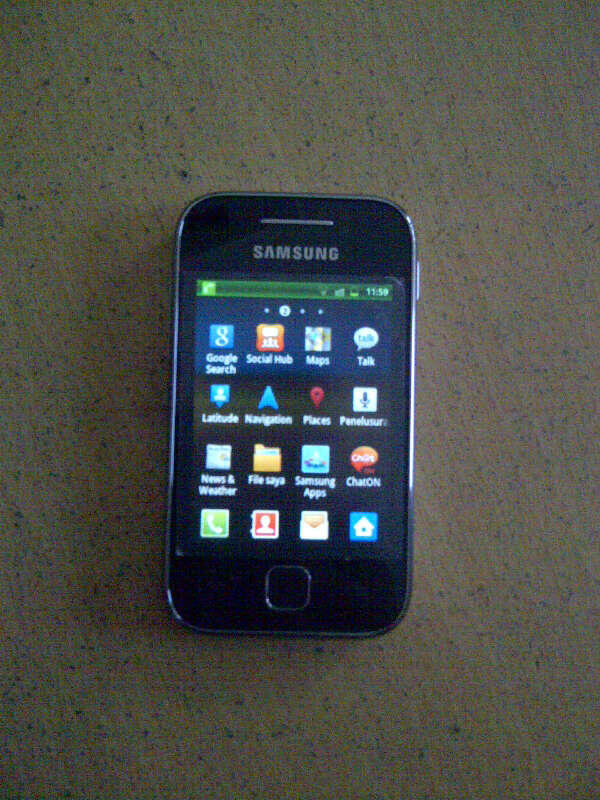 samsung galaxy y baru 5hari fullset bandung