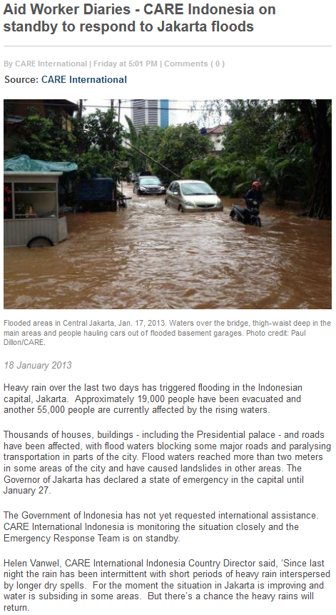 Berita Banjir Jakarta Di Media Internasional