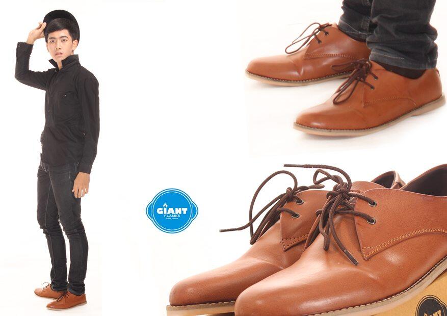 Sepatu pria Giant Flames shoes semiformal casual boots Termurah se kaskus