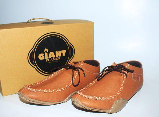 Sepatu pria Giant Flames shoes semiformal casual boots Termurah se kaskus