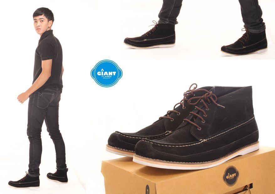 Sepatu pria Giant Flames shoes semiformal casual boots Termurah se kaskus