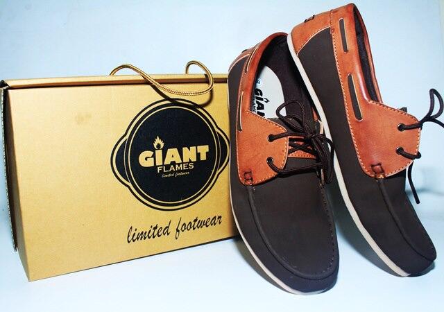 Sepatu pria Giant Flames shoes semiformal casual boots Termurah se kaskus