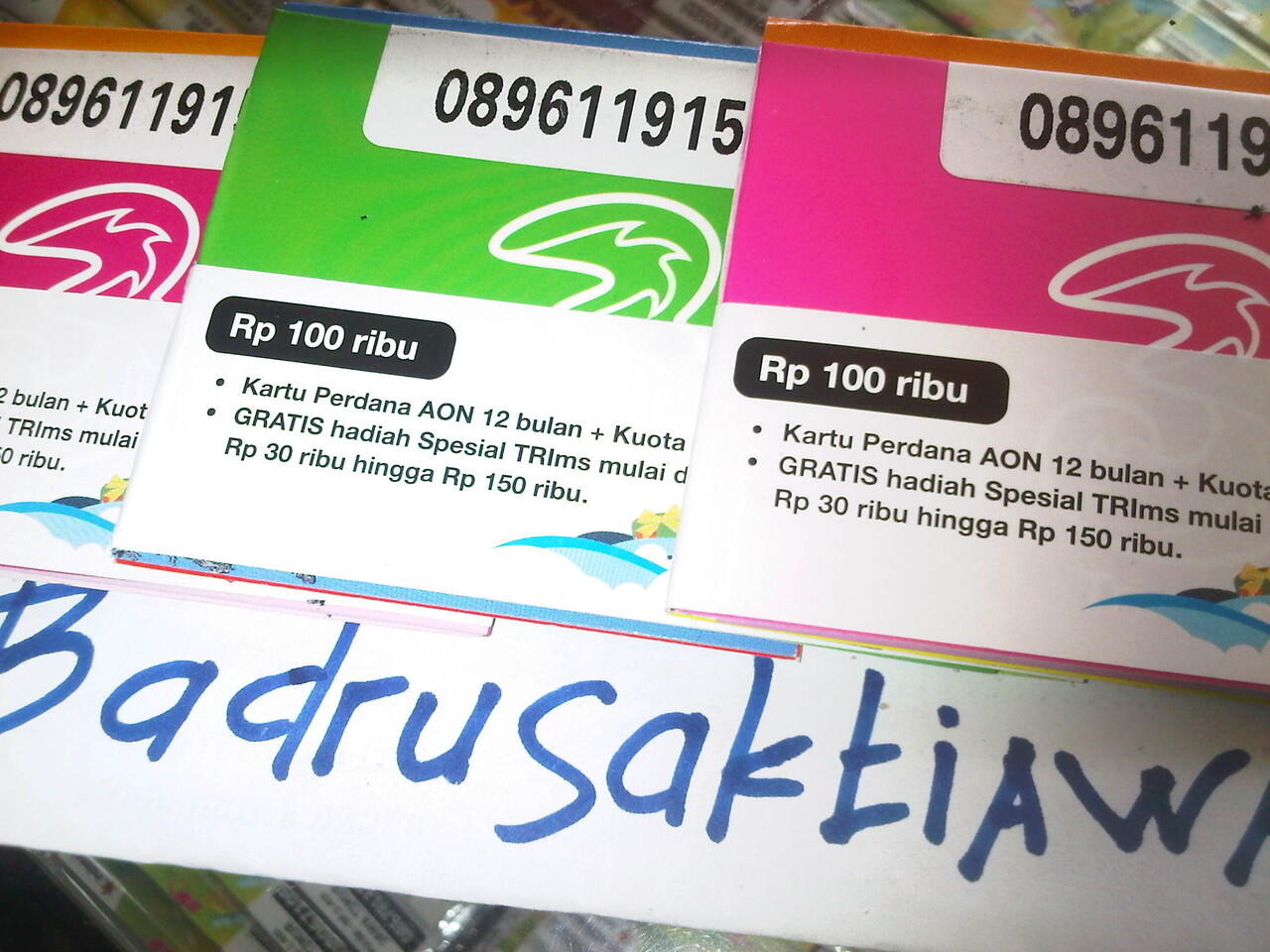 Perdana 3 Three Always On AON 12 Bulan Kuota 2GB