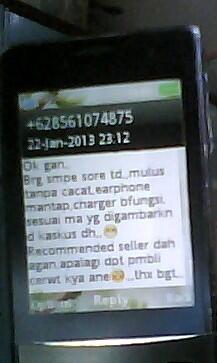 Testimonial dari Buyers Baik Hati ^^