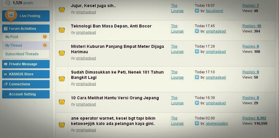 Jujur, Kesel juga sih..