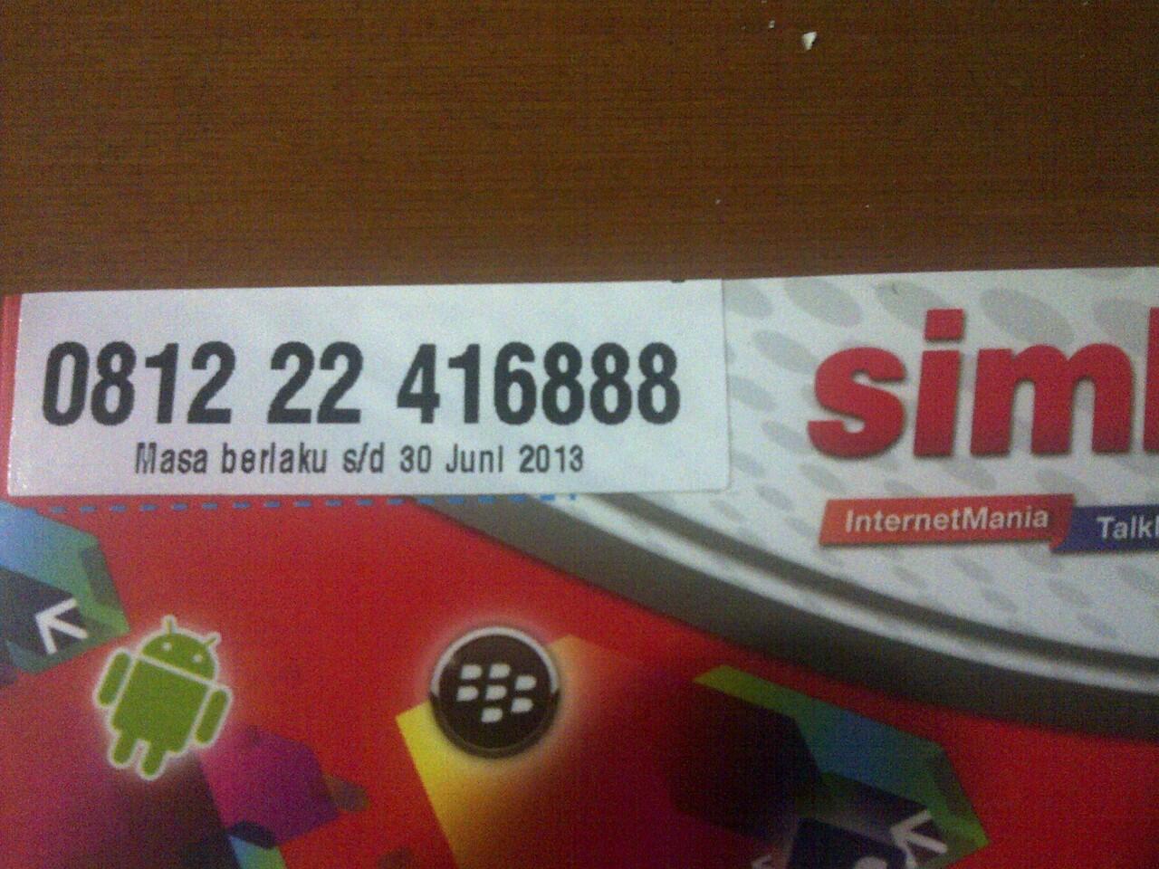 simPATI dan AS Nomor Cantik, Rapih, Hoki ! ! ! !