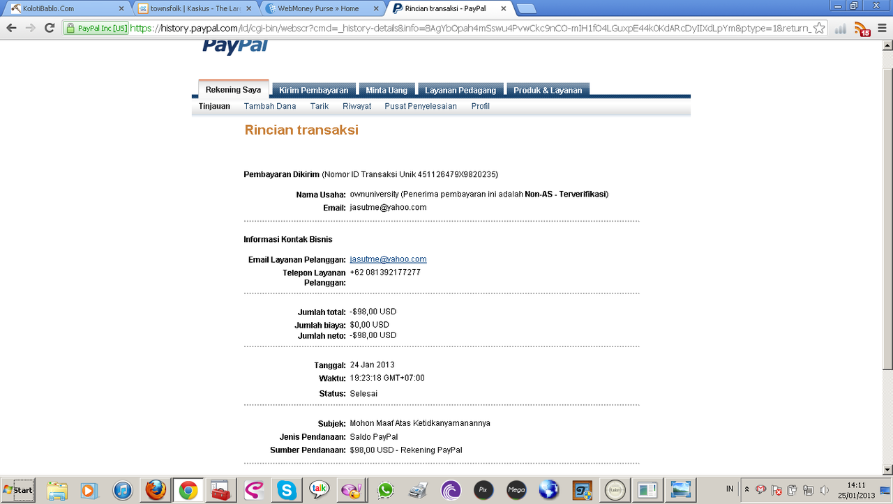 - TONWSFOLK - Feedback / Testimonial / Transaction List