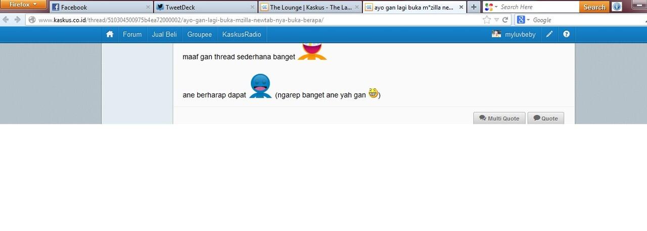 ayo gan lagi buka m*zilla newtab nya buka berapa