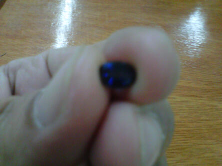 Cincin Blue Safir (Saphire) Ceylon dengan memo