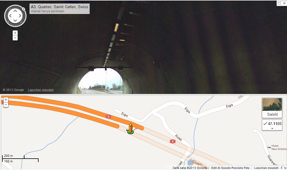 Ada penampakan di google map street view gan, buktiin sendiri! no hoax!