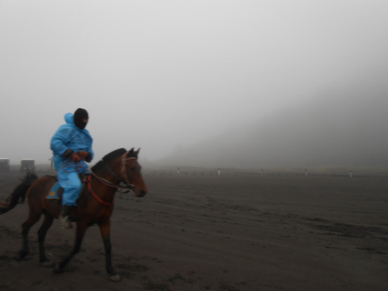 pelangi di gunung Bromo