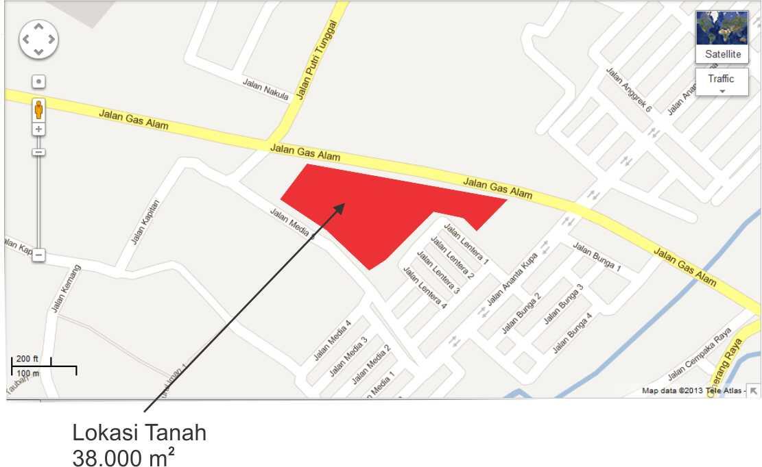 Tanah Pinggir Jalan Wilayah Cibubur 5 menit dari pintu Tol Cijago