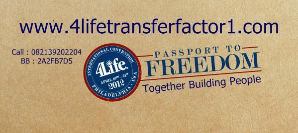 Peluang Usaha | Bisnis | Distributor | 4Life Transfer Factor