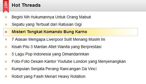 Sejarah Tonkat Komando Bung Karno (masuk gan thread pertama ane)