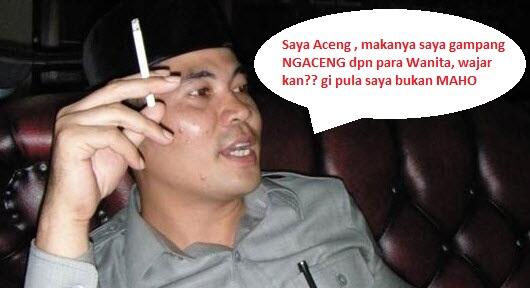 Tiba tiba ACENG muncul memberikan Alasan di depan Pers