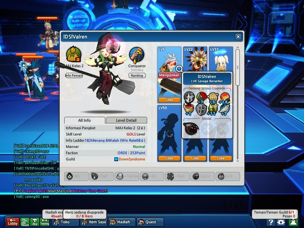 J> Lost saga pangkat MAJ, 13HERPER, Gear FULL !!