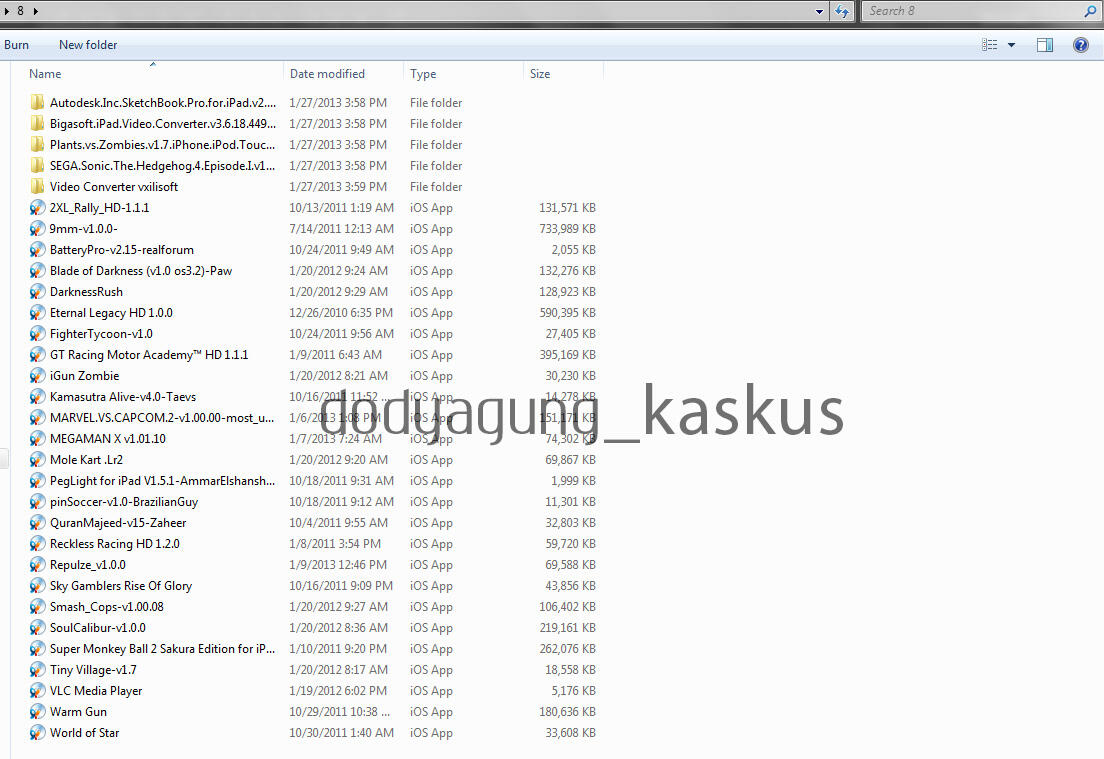 PAKET DVD GAME FOR IPAD / IPHONE / IPOD TOUCH HARGA 8DVD CUMA 50RIBU