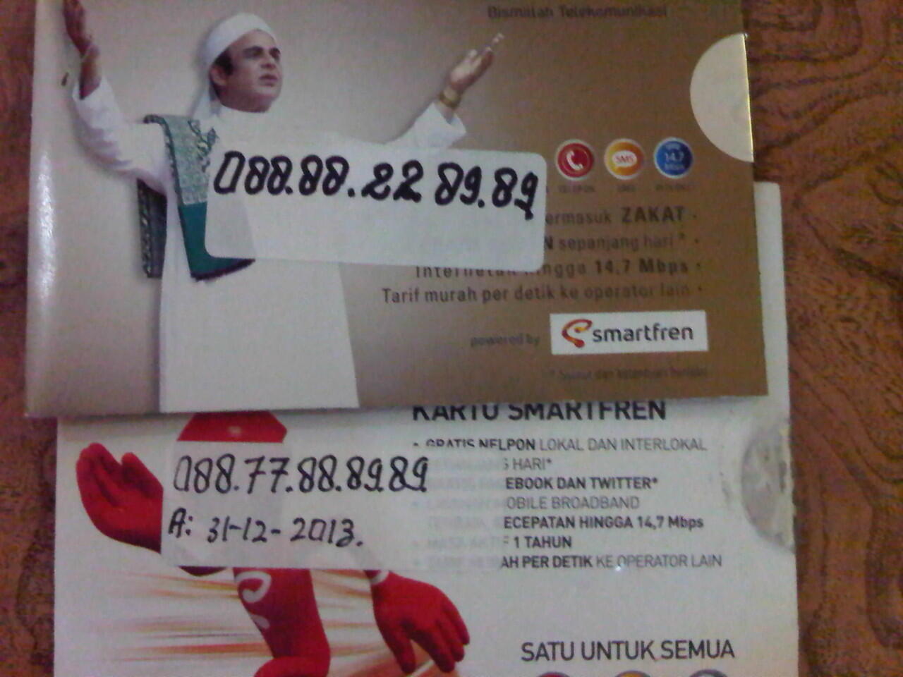 WTS : Kartu Perdana Smartfren Duo 8989