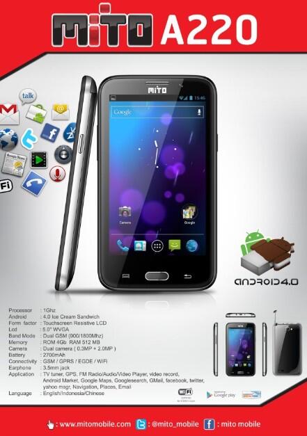 Mito T970, T510, A220, s500, a200, t500, t600, 138, 180, 188i, 190, 201, 218, 228