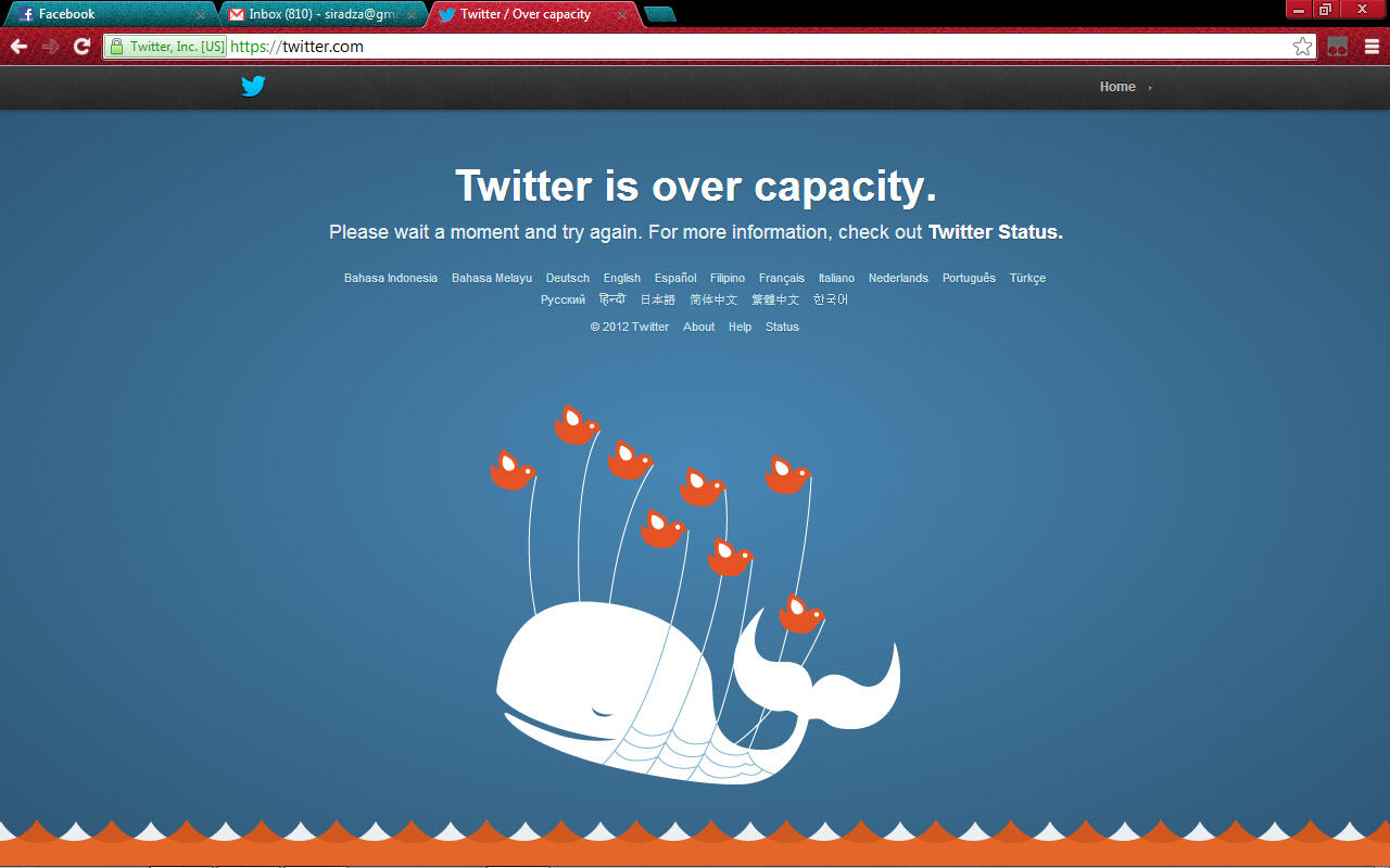 &#91;UPDATE&#93; SERVER TWITTER DOWN