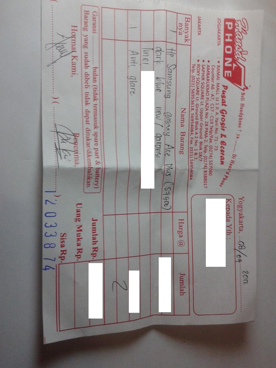 GALAXY ACE PLUS GT-S7500 BLACK LIKE A NEW JOGJA SOLO BISA TT