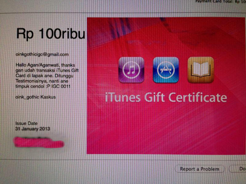 Jual Jasa Beli ITunes Gift Card Indonesia Dijamin Original & Legal By ...