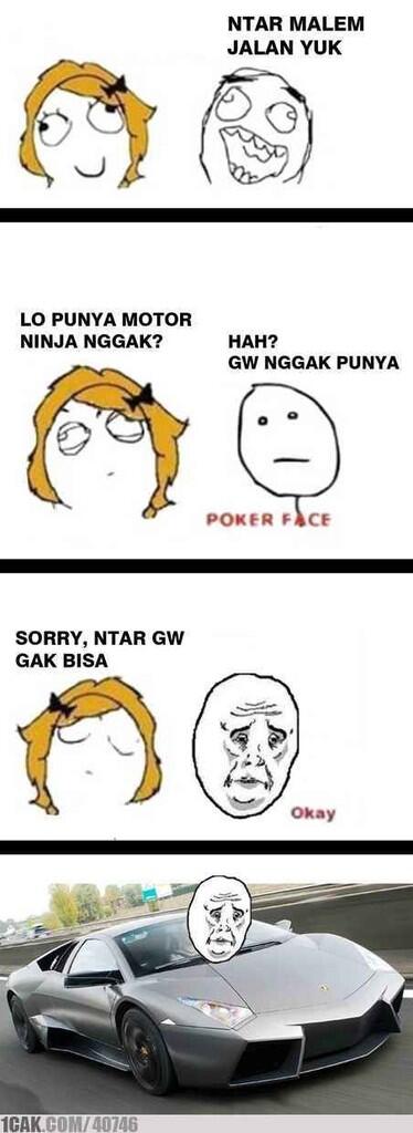 ane ditolak cewek gara-gara gak bawa ninja gan...