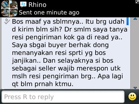 Warning!!! Seller di FJB HP &gt;&gt; TFrhino8700 