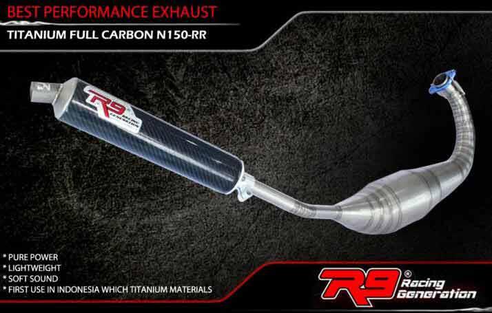 Knalpot Racing R9 Ninja 150 R RR New Mugello Monza Sentul Titanium Harga Distributor!